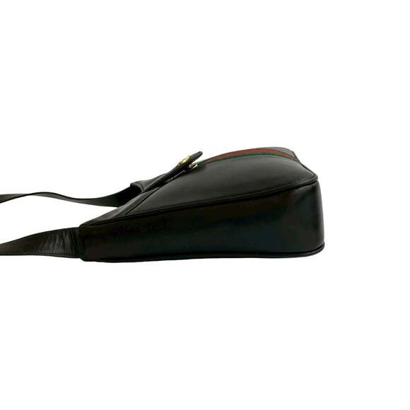 GUCCI Authentic Black Leather Shoulder Bag - Picture 5 of 10